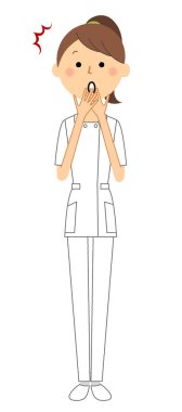 Hemşire,Şaşırmak/Bu sürpriz bir hemşirenin bir örneğidir.