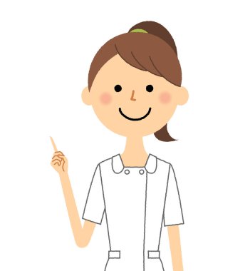 Hemşire,Parmak işaret / Bir hemşire bir parmak işaret bir örnektir.