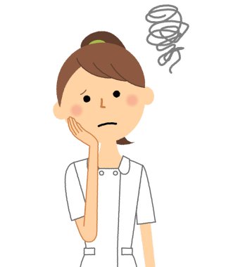 Hemşire,Endişe olun / Bu sorunlu bir hemşire bir örnektir.