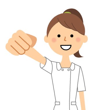 Hemşire,Zafer Duraklama / Bu bir hemşire Zafer poz yapıyor bir örnektir.