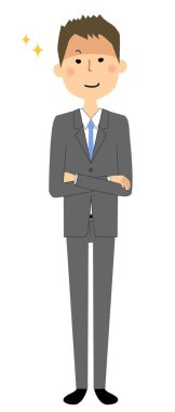 İşadamı, kötü bir plan yapan işadamı kötü planı/illüstrasyon.