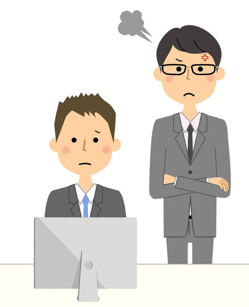 Это иллюстрация того, как бизнесмен злится на моего босса
.