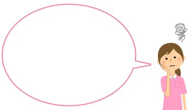 Boş metin balonu ile bakım verici, Balon / Bakıcı bir balon çizimi.