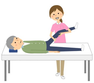 Bakıcı tarafından rehabilitasyon gören yaşlılar / Bakıcı tarafından rehabilitasyon gören yaşlıların bir göstergesidir..