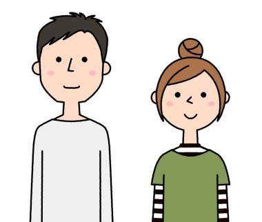 Genç bir çiftin / Resimlerinin.