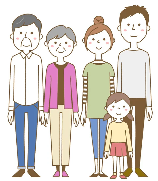 Gelukkige Familie Illustratie Van Een Gelukkig Gezin — Stockvector