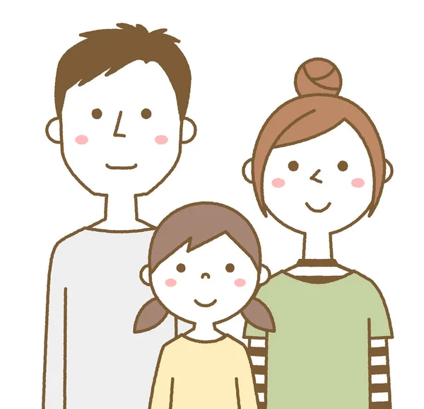 hand drawing cartoon happy family | Stock vector | Colourbox