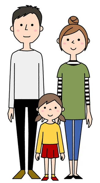 Happy Family Illustration Happy Family — Stock Vector