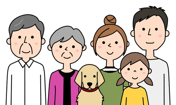 Gelukkige Familie Illustratie Van Een Gelukkig Gezin — Stockvector
