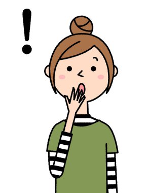 - Şaşırmış genç bir kadının görüntüsü..