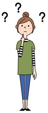 - Şüphelenen genç bir kadın. - Şüpheye düşen genç bir kadının resmi..