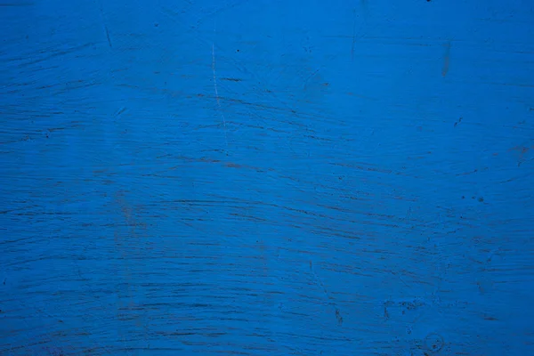 Povrch Malován Modrou Barvou Staré Zdi Makro — Stock fotografie