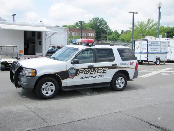 Johnson City Tennessee United States 2013 Police Car 免版税图库照片