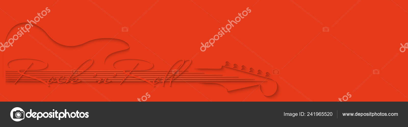 Coral Music Background Guitar Inscription Rock Roll Coral Background