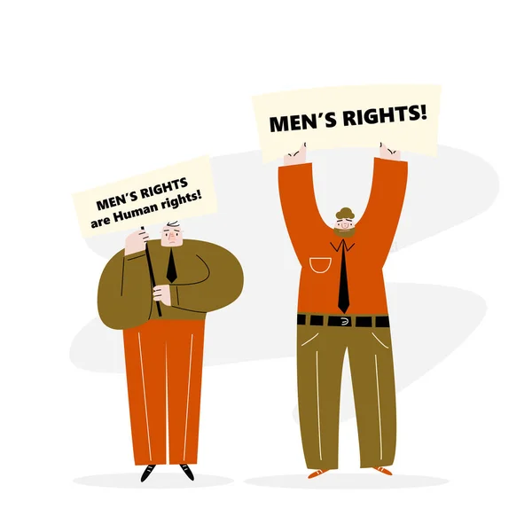 Illustration vectorielle de l'homme protestataire. Mouvement des droits de l'homme. Illustrations De Stock Libres De Droits