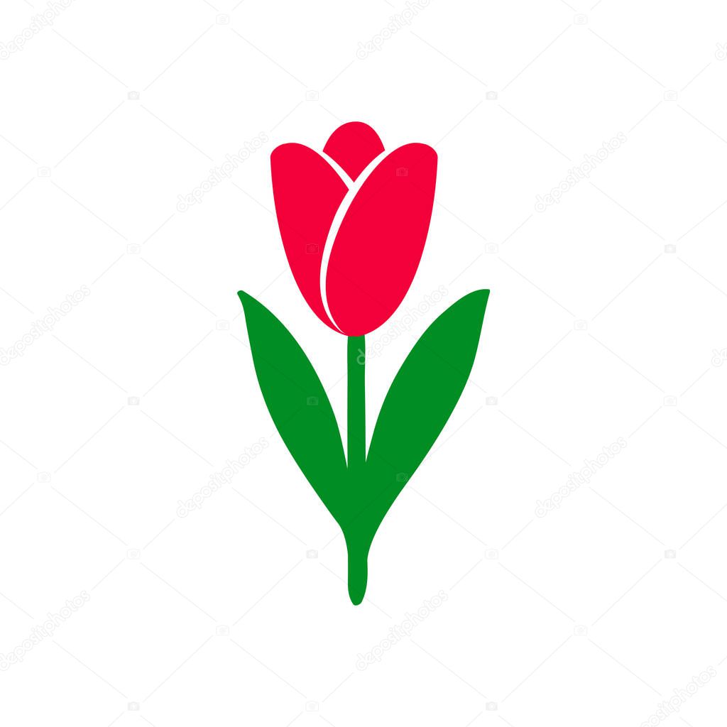 Tulip icon bright colors