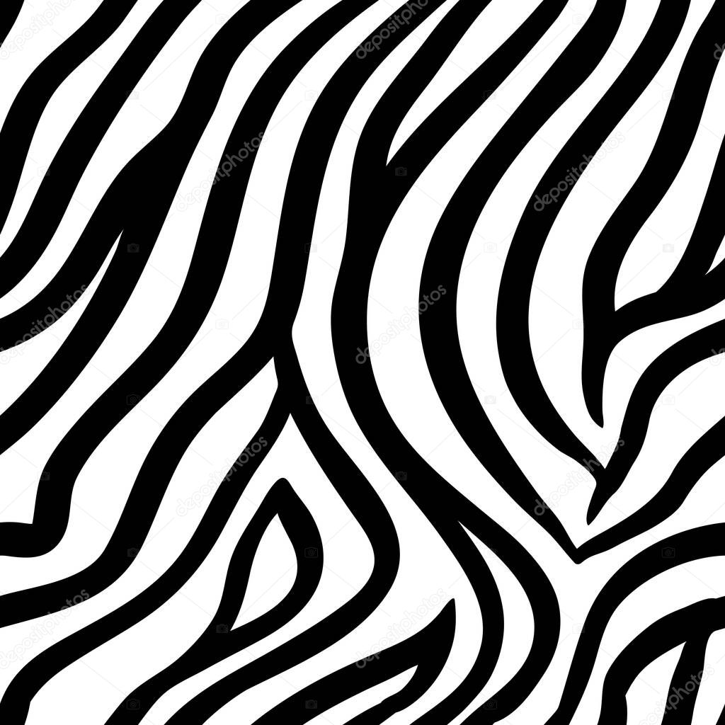 Zebra abstract background. Seamless pattern