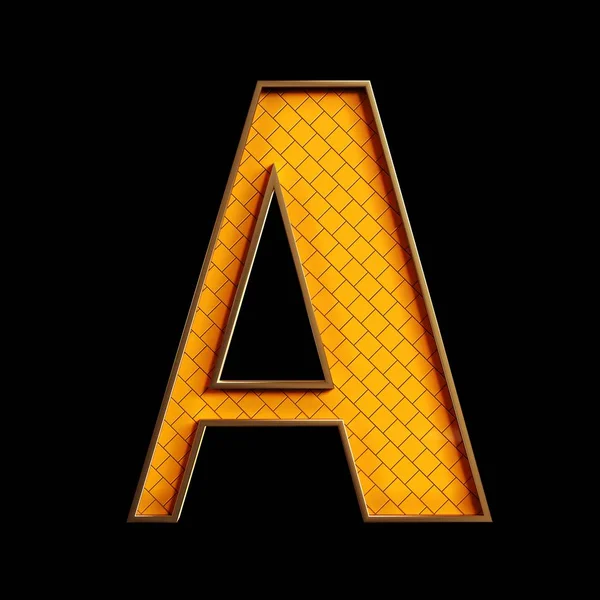 Alfabeto Dourado Números Ilustração — Fotografia de Stock