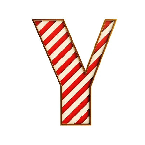 Süßigkeiten Rotes Und Weißes Alphabet Auf Weißem Hintergrund — Stockfoto