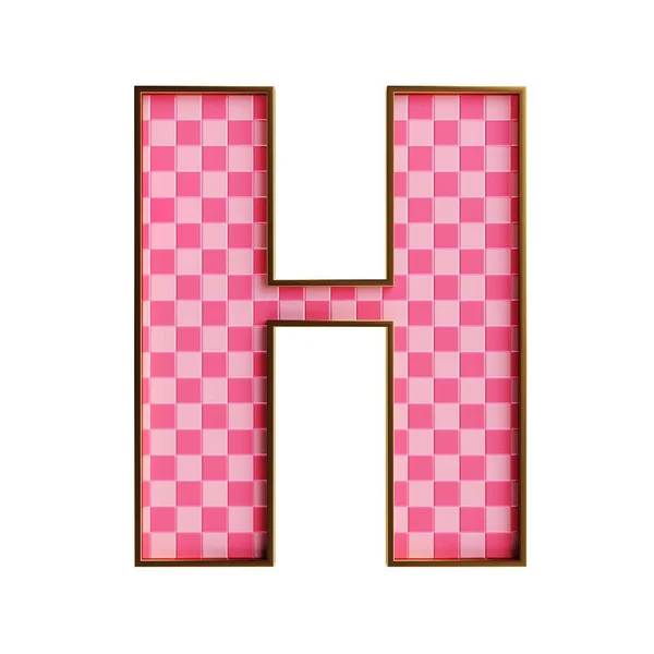 Plastic Toy Design Isolated Pink Alphabet Numbers Whith Cheker Illustration — Stock Photo, Image