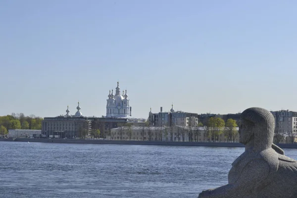 Nábřeží Katedrála Čtvrti Smolny — Stock fotografie