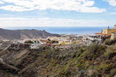 Tenerife 'deki Barranco del Infierno' nun güzel manzaraları.