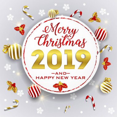 2019 mutlu yeni yıl, yılbaşı kartı