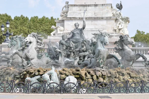 Frankreich Bordeaux Vom Juli 2018 Denkmal Der Girondinen — Stockfoto