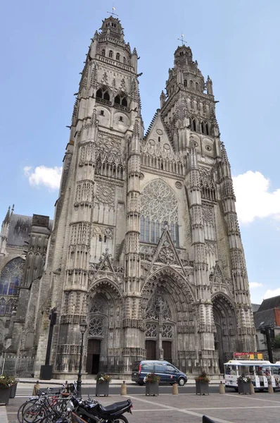 France Tours July 2018 Catholic Cathedral — Stock Photo, Image