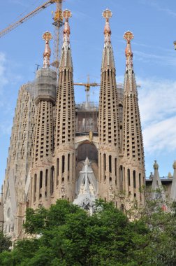 İspanya. Barcelona. 18 Ağustos 2018. Sagrada Familia .