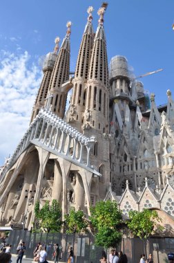 İspanya. Barcelona. 18 Ağustos 2018. Sagrada Familia .