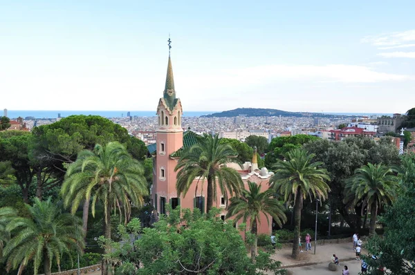 Spain Barcelona August 2018 Park Guell — Stock Photo, Image