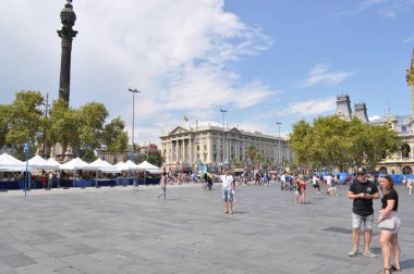İspanya. Barcelona. 18 Ağustos 2018. Colom. Denizcilik Müzesi .
