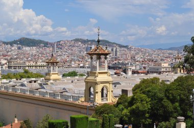 İspanya. Barcelona. 18 Ağustos 2018. İspanya Meydanı .