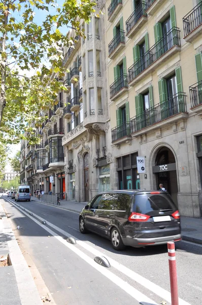 Hiszpania Barcelona Sierpnia 2018 Toc Autobusie — Zdjęcie stockowe