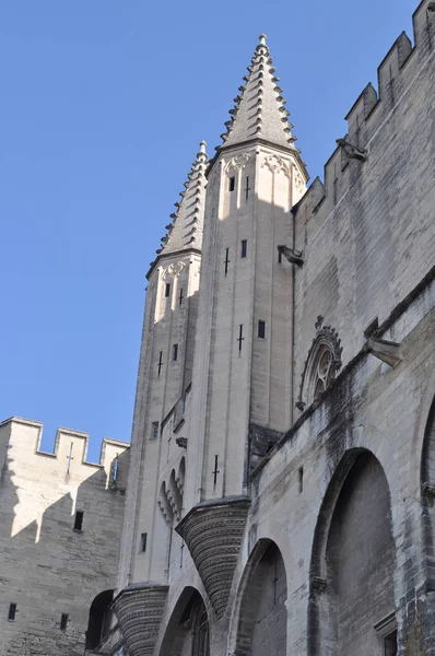Francie Avignon Února 2019 Palác Papeže — Stock fotografie