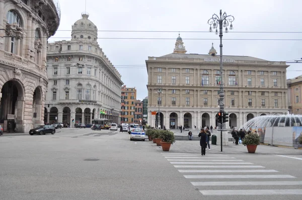 Italy Genoa February 2019 Bank Unicredit Banca — Stock Photo, Image