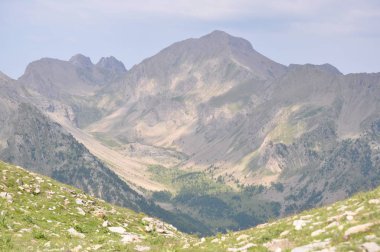 Dağların manzarası. Alpler 'in manzarası .