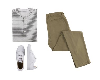 Her gün erkekler için klasik görünüm