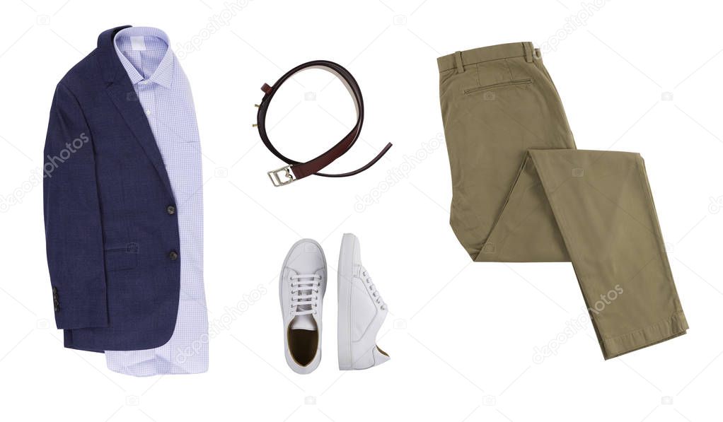 Men's set of clothes. Smart look for evening