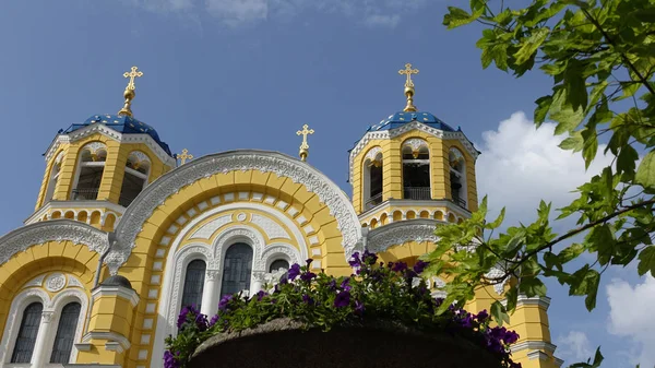 Kuppel Der Kathedrale Wladimir Kiew Gegen Den Himmel — Stockfoto