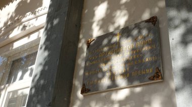 Anıtı, plaka, Başpiskopos, Luka Voyno-Yasenetsky, evde Tambov