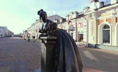 Tambov yaya caddesi. Tambov sayman Avdotya Nikolaevna anıt,