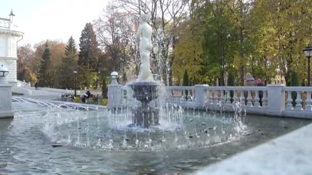 Vintage park jesienią — Wideo stockowe