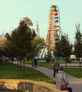 Tambov, Rusya Federasyonu, 10-23-2018 parkta Tambov Güz