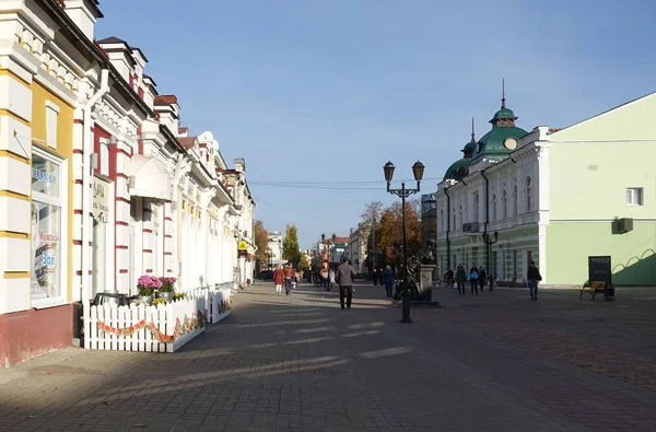 Tambov Rússia Outubro 2018 Arquitetura Antiga Rua Pedonal Tambov — Fotografia de Stock