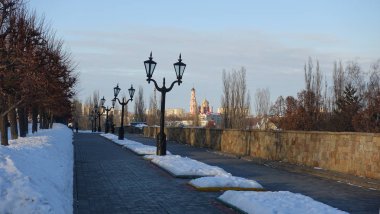 Tambov, Rusya'nın şehrin setin kış gününde,