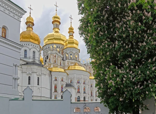 Kiev Pechersk Lavra Varsayım Katedrali. Bahar