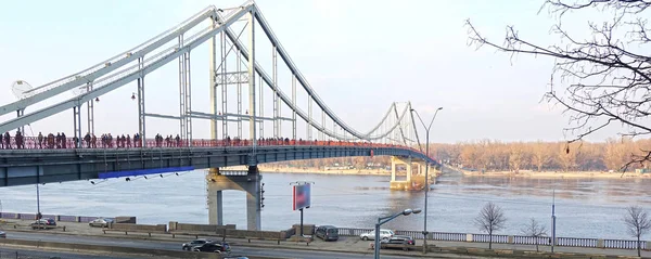 Most pro pěší v Kyjevě — Stock fotografie