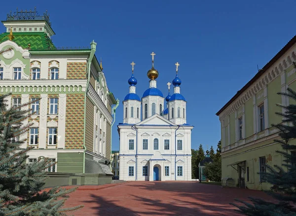 Vista Catedral Kazán Tambov Soleado Día Verano Rusia —  Fotos de Stock